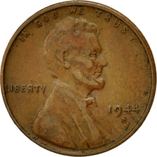 Coin, United States, Lincoln Cent, Cent, 1944, U.S. Mint, San Francisco