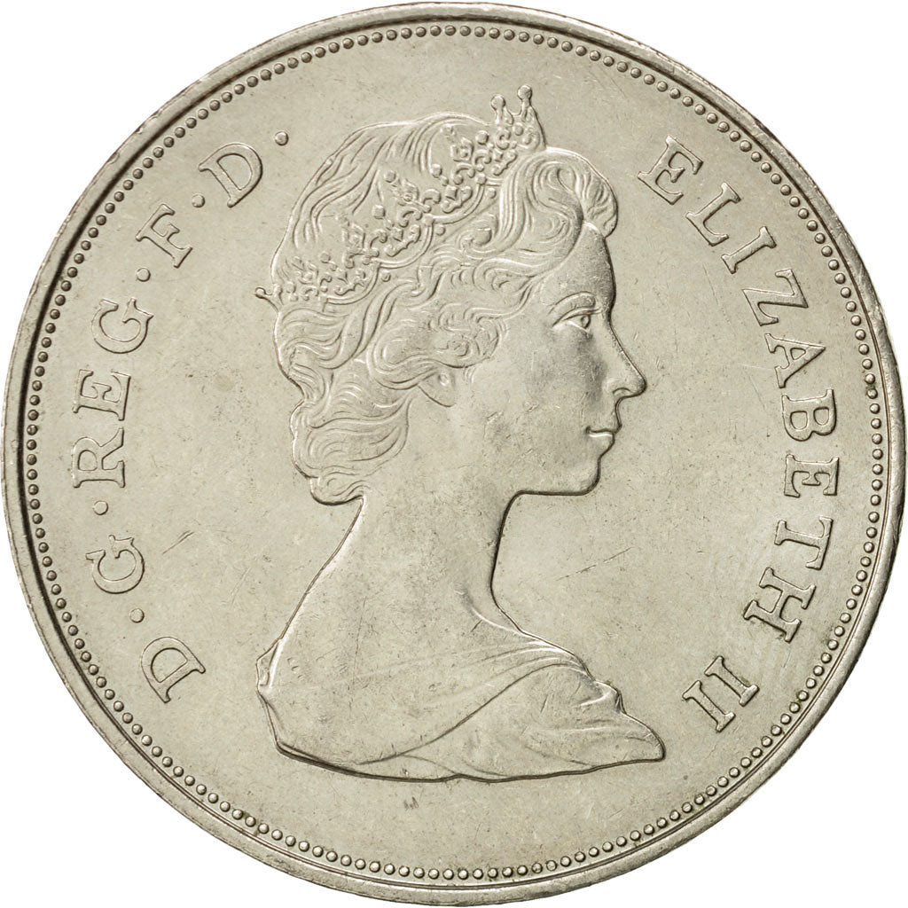 Coin, Great Britain, Elizabeth II, 25 New Pence, 1981, MS(63), Copper-nickel