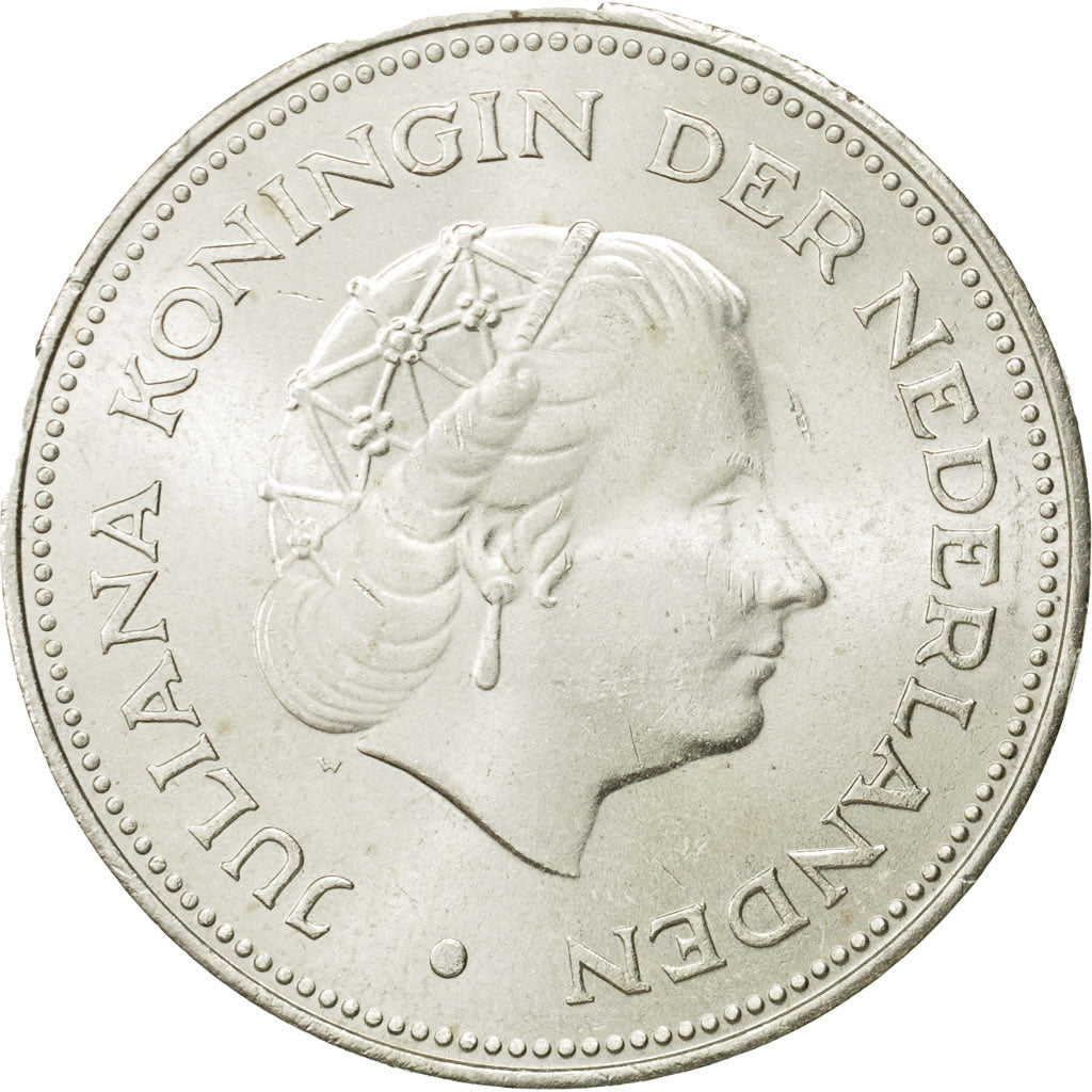 Münze, Niederlande, Juliana, 10 Gulden, 1970, UNZ, Silber, KM:195