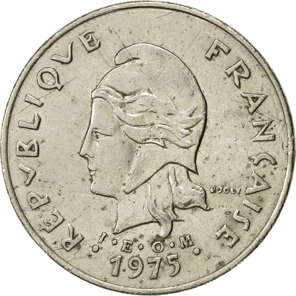 Coin, French Polynesia, 50 Francs, 1975, Paris, AU(50-53), Nickel, KM:13