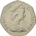 Münze, Großbritannien, Elizabeth II, 50 New Pence, 1981, SS+, Copper-nickel