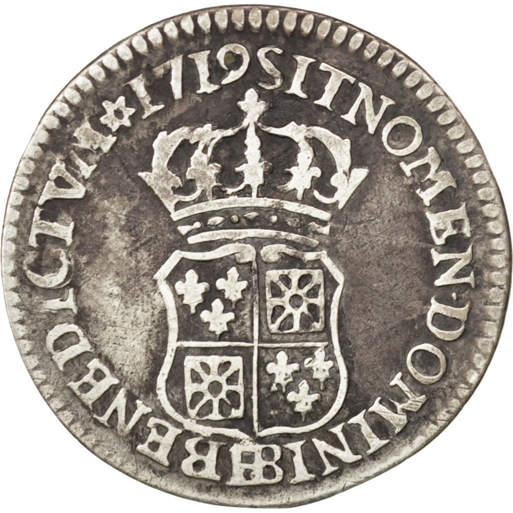 Münze, Frankreich, Louis XV, 1/10 Écu de France-Navarre, 12 Sols, 1/10 ECU