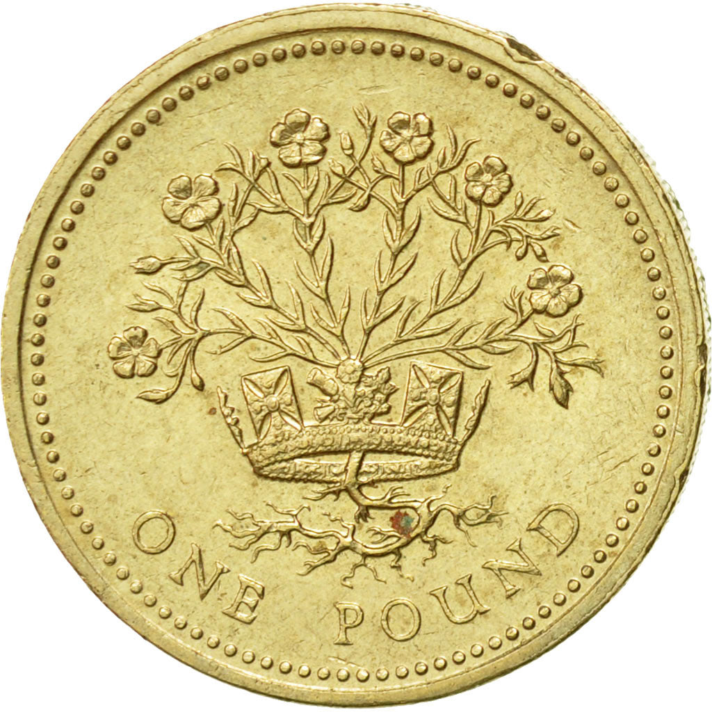 Coin, Great Britain, Elizabeth II, Pound, 1991, AU(55-58), Nickel-brass, KM:946