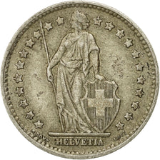 Coin, Switzerland, Franc, 1958, Bern, EF(40-45), Silver, KM:24