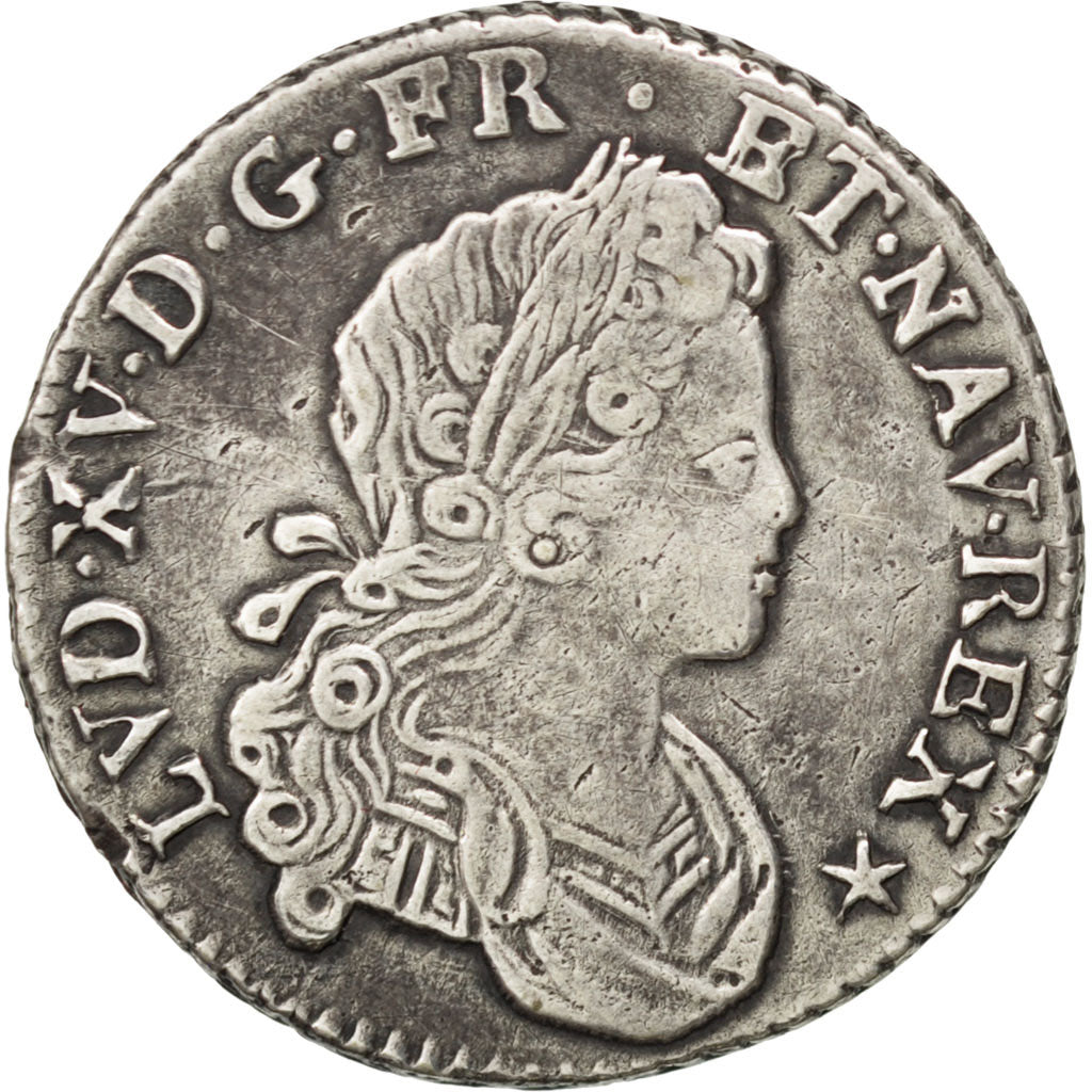 Coin, France, Louis XV, 1/6 Écu (XX – S) de France-Navarre, 20 Sols, 1/6 ECU