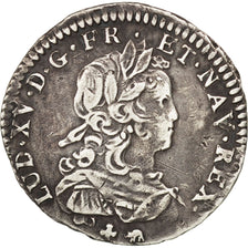 FRANCE, 1/12 Écu de France, 1/12 ECU, 10 Sols, 1721, Bourges, KM #463.17, ...
