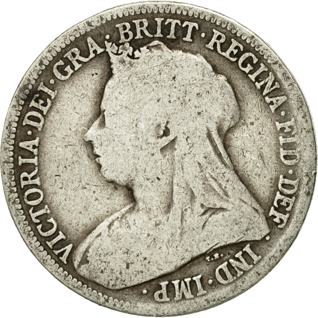Coin, Great Britain, Victoria, Shilling, 1900, F(12-15), Silver, KM:780