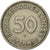 Moneda, ALEMANIA - REPÚBLICA FEDERAL, 50 Pfennig, 1949, Stuttgart, MBC, Cobre -