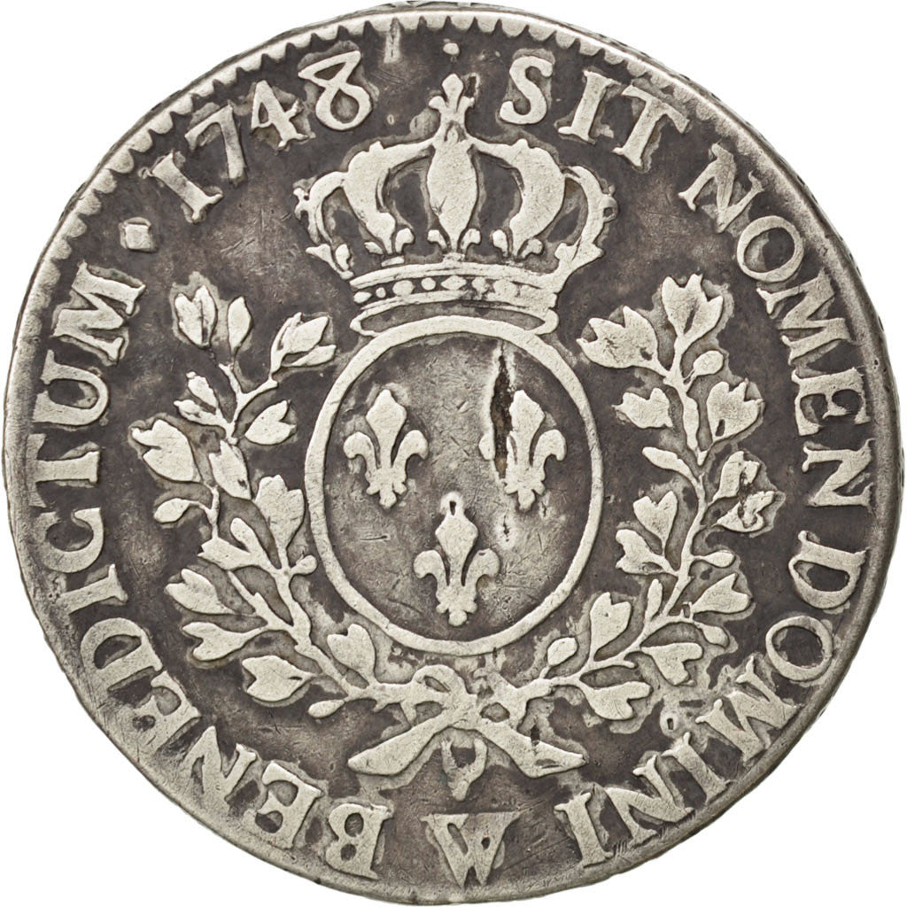 Coin, France, Louis XV, 1/2 Écu au bandeau, 1/2 ECU, 44 Sols, 1748, Lille