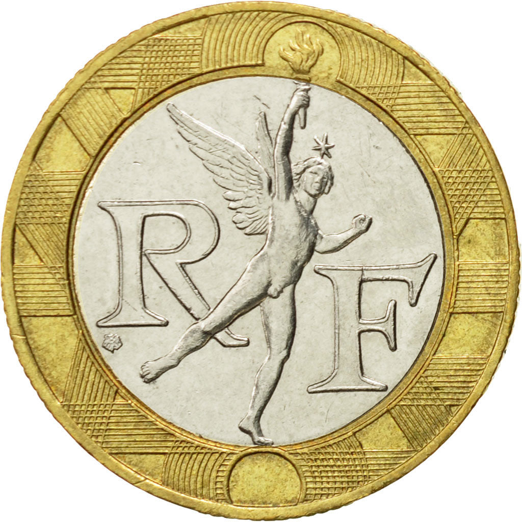 Moneta, Francia, Génie, 10 Francs, 1988, Paris, SPL-, Bi-metallico, KM:964.1