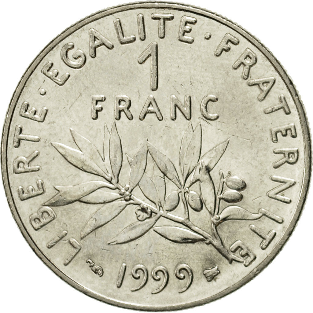 Monnaie, France, Semeuse, Franc, 1999, Paris, SUP, Nickel, KM:925.1, Gadoury:474