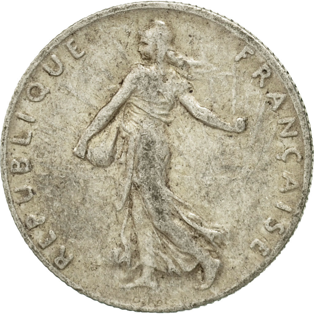 Münze, Frankreich, Semeuse, 50 Centimes, 1917, Paris, SS, Silber, KM:854