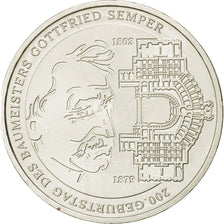 GERMANY - FEDERAL REPUBLIC, 10 Euro, 2003, MS(63), Silver, KM:227