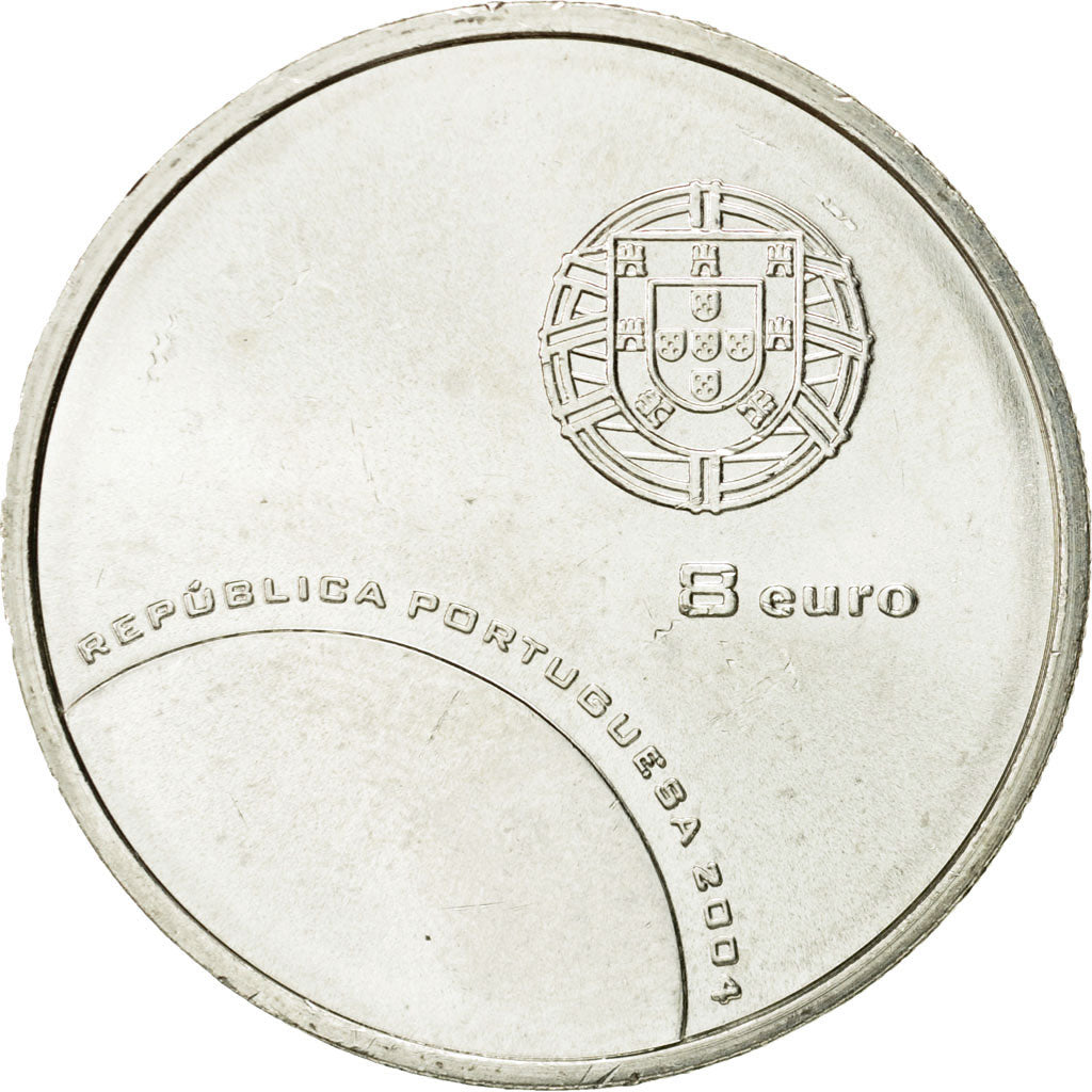 Portugal, 8 Euro, 2004, UNZ, Silber, KM:757