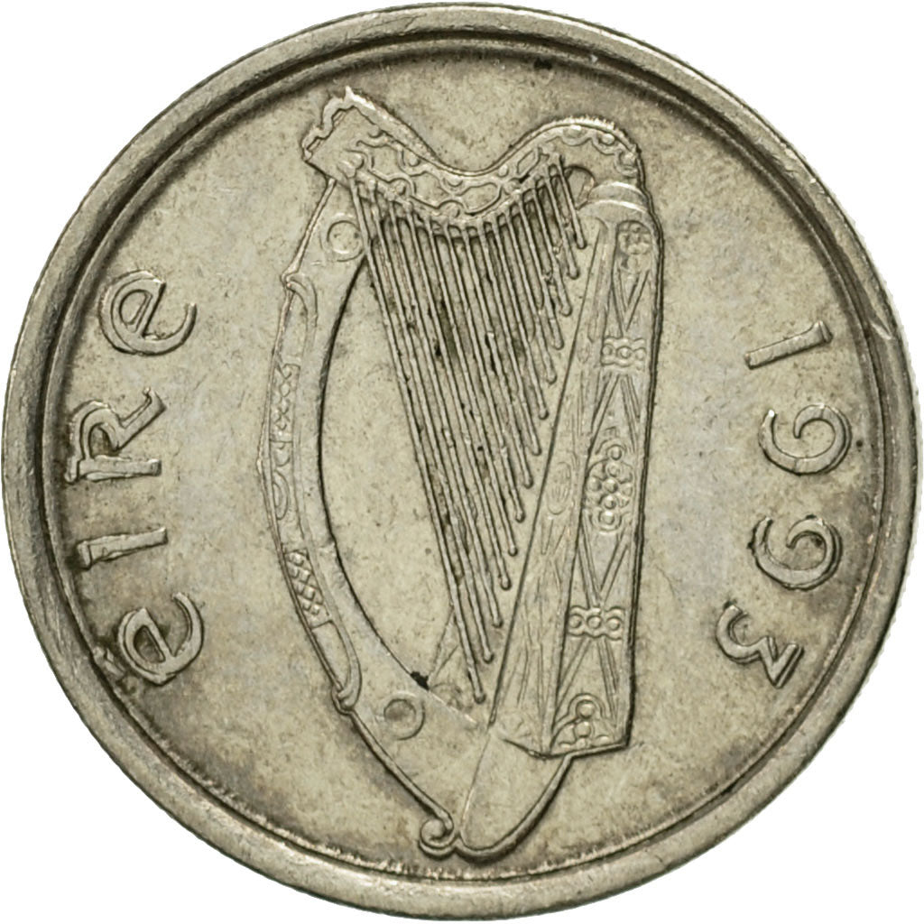 Coin, IRELAND REPUBLIC, 5 Pence, 1993, EF(40-45), Copper-nickel, KM:28