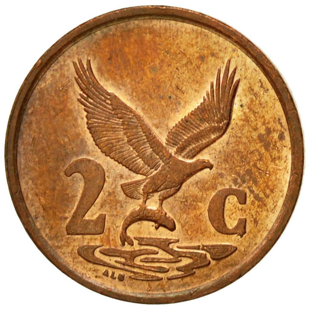 Monnaie, Afrique du Sud, 2 Cents, 2000, TTB, Copper Plated Steel, KM:159
