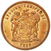 Coin, South Africa, 2 Cents, 2000, EF(40-45), Copper Plated Steel, KM:159