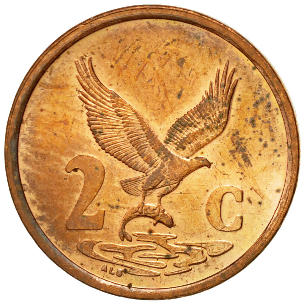 Coin, South Africa, 2 Cents, 2000, EF(40-45), Copper Plated Steel, KM:159