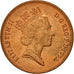 Coin, Great Britain, Elizabeth II, 2 Pence, 1992, EF(40-45), Copper Plated
