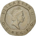 Coin, Great Britain, Elizabeth II, 20 Pence, 1987, AU(50-53), Copper-nickel