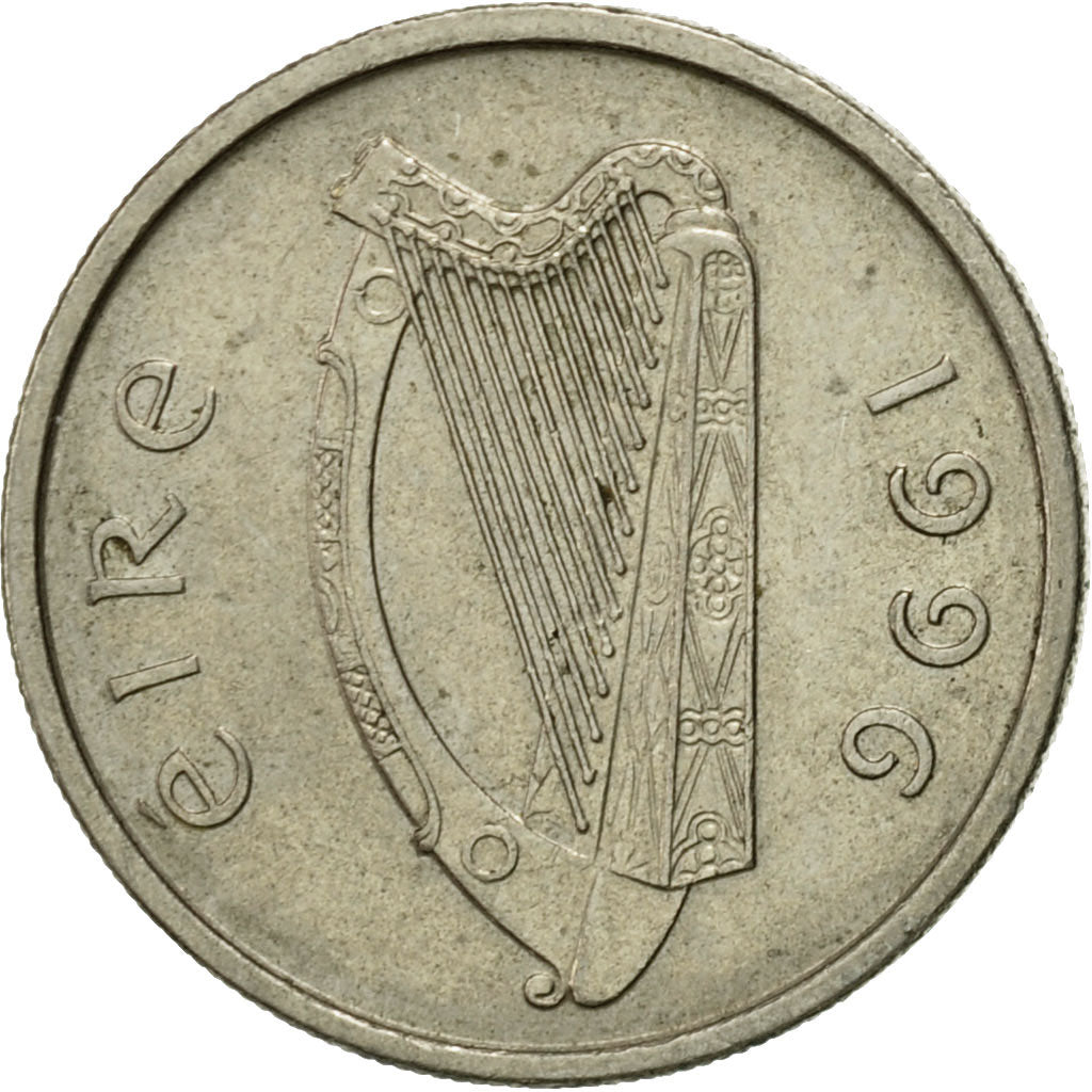 Moneda, REPÚBLICA DE IRLANDA, 5 Pence, 1996, MBC, Cobre - níquel, KM:28