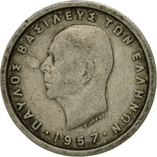 Coin, Greece, Paul I, Drachma, 1957, VF(30-35), Copper-nickel, KM:81