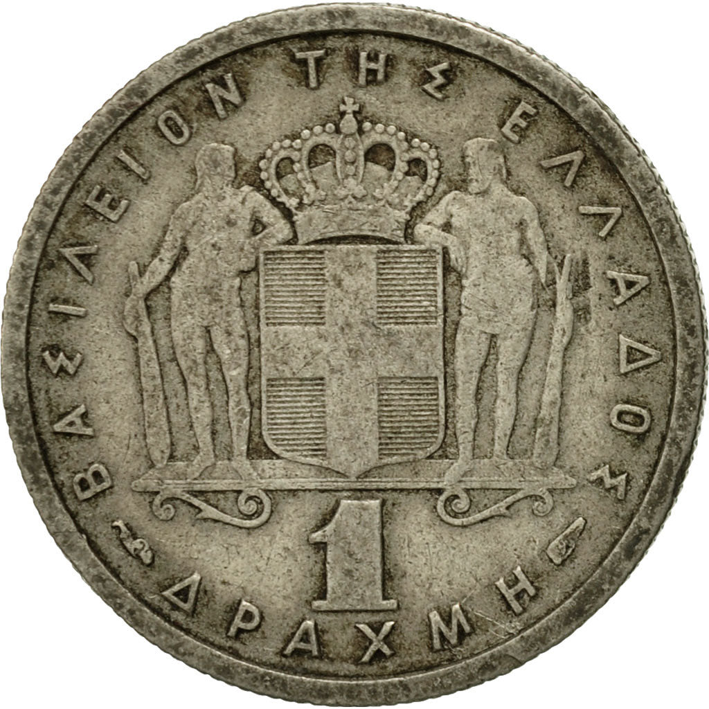 Coin, Greece, Paul I, Drachma, 1957, VF(30-35), Copper-nickel, KM:81