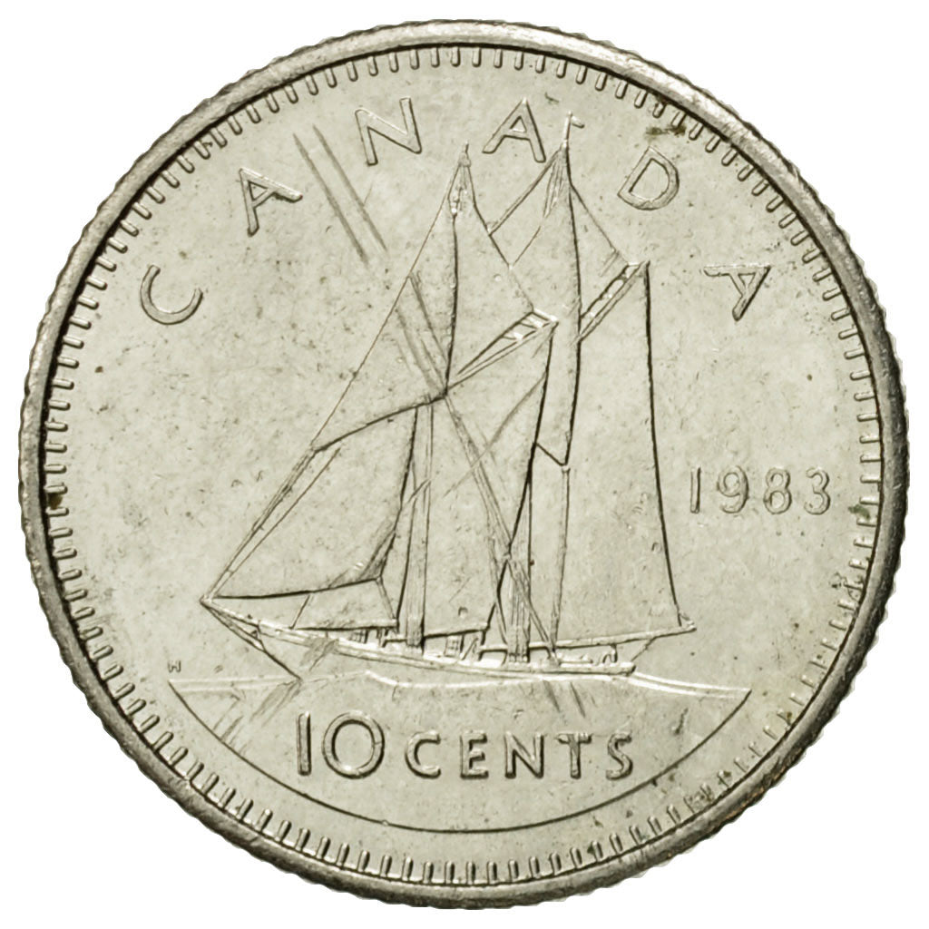 Coin, Canada, Elizabeth II, 10 Cents, 1983, Royal Canadian Mint, Ottawa
