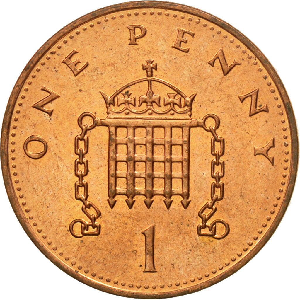 Coin, Great Britain, Elizabeth II, Penny, 1994, EF(40-45), Copper Plated Steel