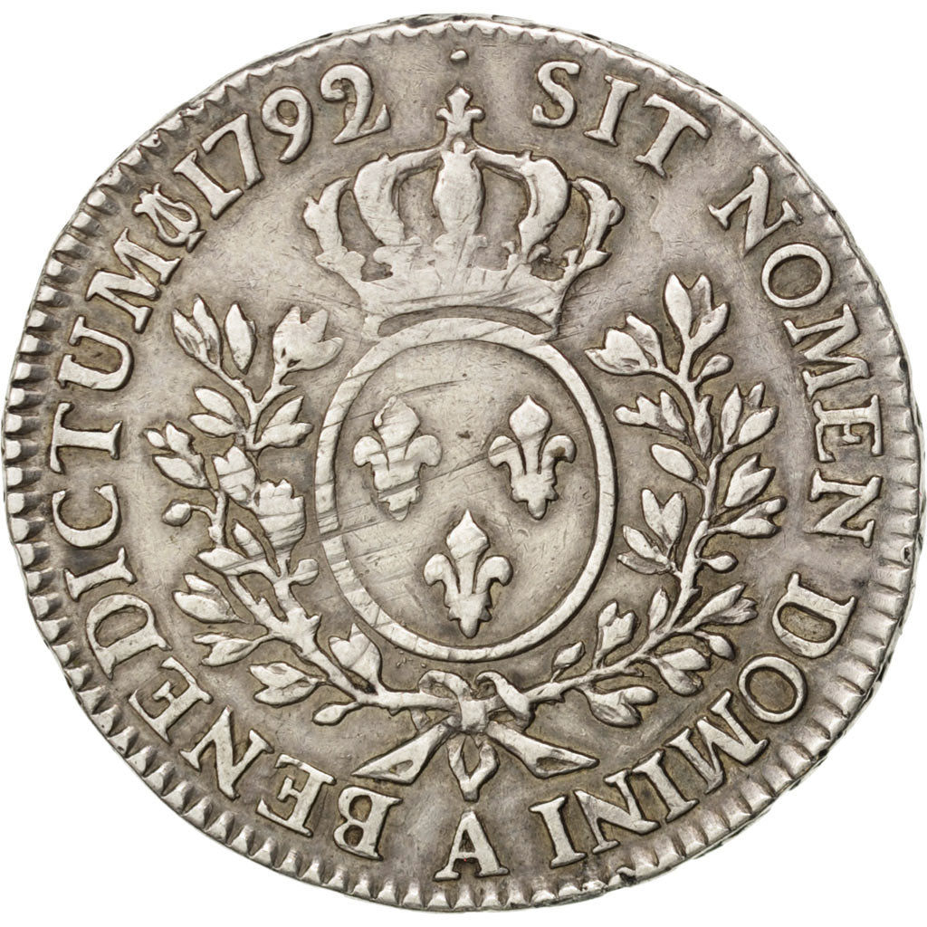 Moneta, Francia, Louis XVI, 1/2 Écu, 1/2 ECU, 44 Sols, 1792, Paris, BB