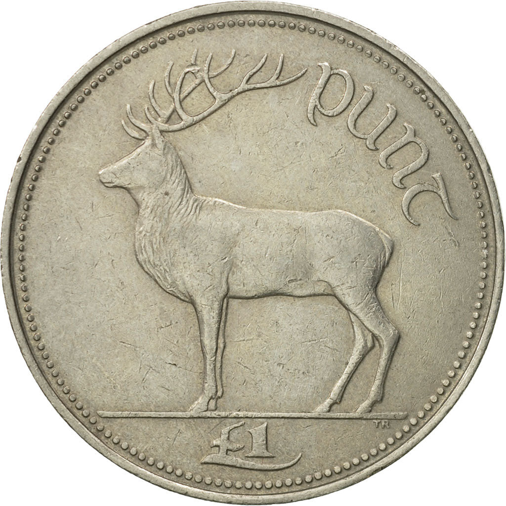 Monnaie, IRELAND REPUBLIC, Punt, Pound, 1990, TTB+, Copper-nickel, KM:27