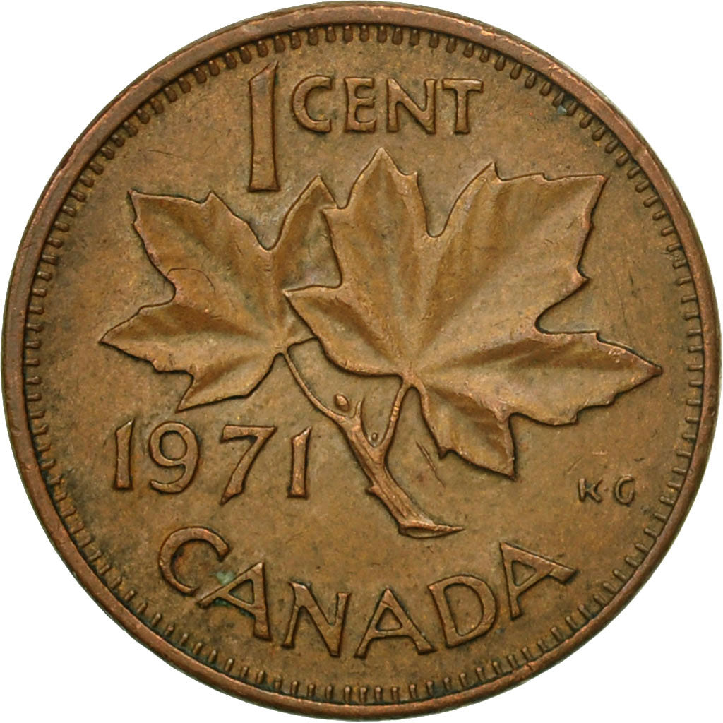 Coin, Canada, Elizabeth II, Cent, 1971, Royal Canadian Mint, Ottawa, EF(40-45)