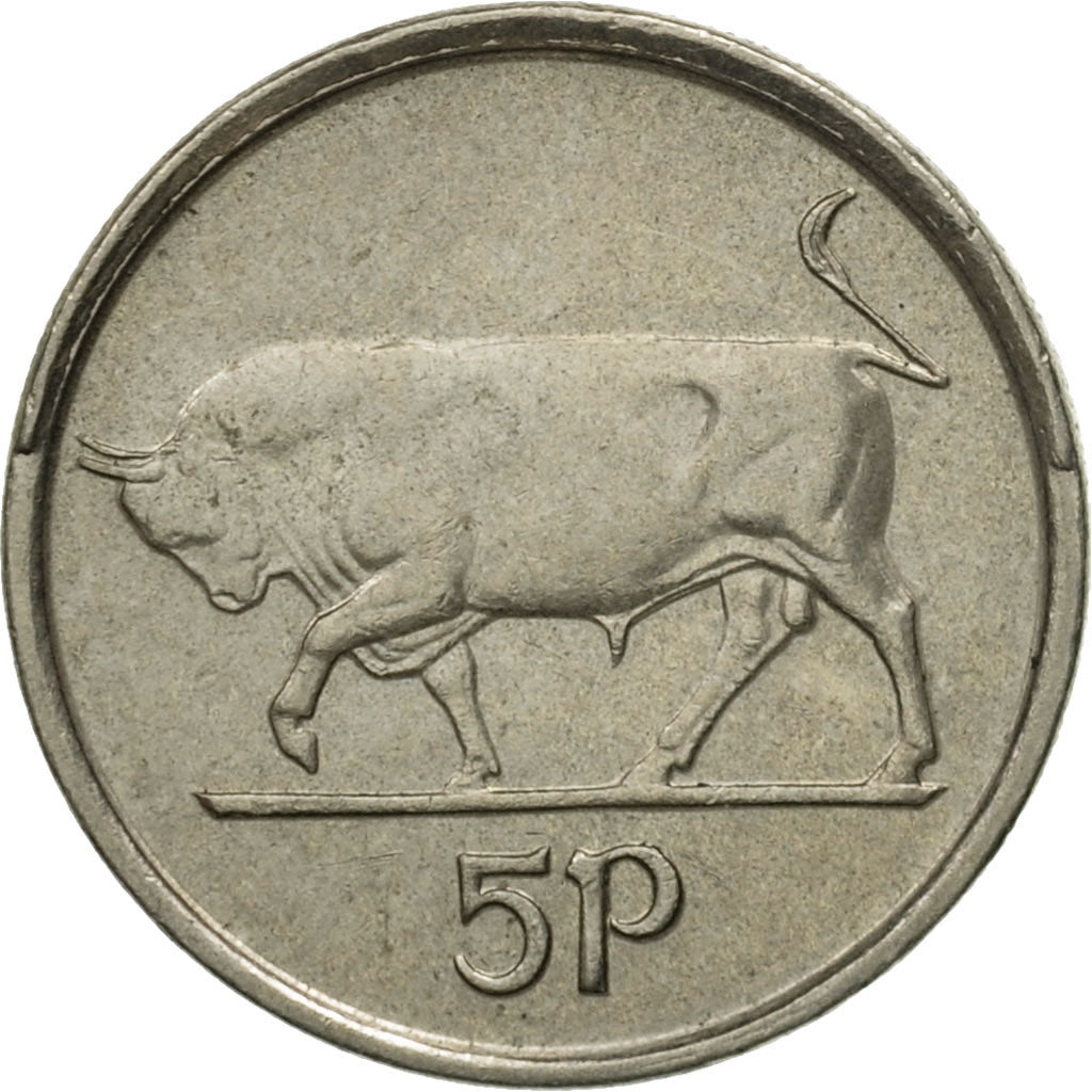Coin, IRELAND REPUBLIC, 5 Pence, 1993, AU(50-53), Copper-nickel, KM:28