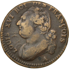 France, Constitution, 12 Deniers François 1792 A (Paris), KM 600.1