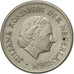 Coin, Netherlands, Juliana, 25 Cents, 1955, AU(50-53), Nickel, KM:183