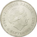 Coin, Netherlands, Juliana, 10 Gulden, 1973, MS(63), Silver, KM:196