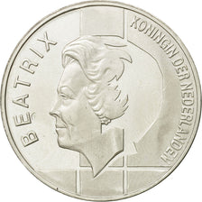 Coin, Netherlands, Beatrix, 10 Gulden, 1994, MS(63), Silver, KM:216