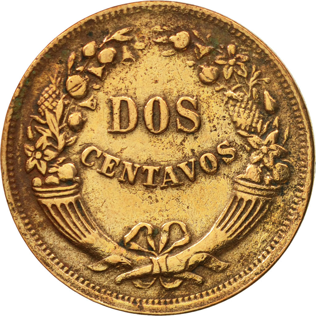 Moneda, Perú, 2 Centavos, 1948, Lima, MBC, Cobre o bronce, KM:212.2