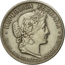 Moneda, Perú, 10 Centavos, 1919, Philadelphia, EBC, Cobre - níquel, KM:214.1