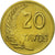 Coin, Peru, 20 Centavos, 1964, Lima, AU(55-58), Brass, KM:221.2b