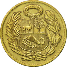 Moneda, Perú, Sol, 1964, Lima, MBC+, Latón, KM:222