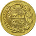 Coin, Peru, Sol, 1964, Lima, AU(50-53), Brass, KM:222