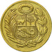 Coin, Peru, Sol, 1964, Lima, AU(50-53), Brass, KM:222