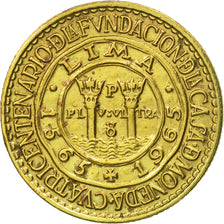 Coin, Peru, 1/2 Sol, 1965, Lima, AU(50-53), Brass, KM:239