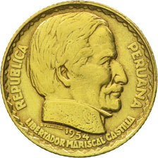 Monnaie, Pérou, 10 Centavos, 1954, Lima, TTB, Laiton, KM:233