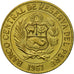 Coin, Peru, Sol, 1967, Lima, AU(55-58), Silver Plated Brass, KM:248a