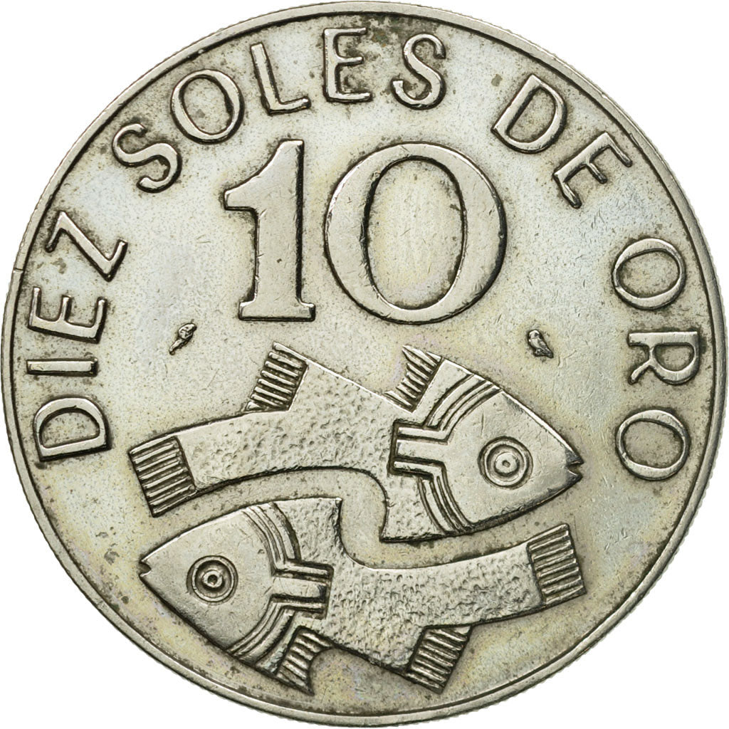 Coin, Peru, 10 Soles, 1969, Paris, AU(55-58), Copper-nickel, KM:253