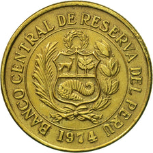Moneta, Perù, 1/2 Sol, 1974, Lima, SPL-, Ottone, KM:260