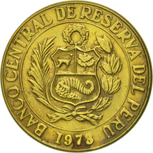 Münze, Peru, 10 Centavos, 1973, Lima, SS, Messing, KM:245.3