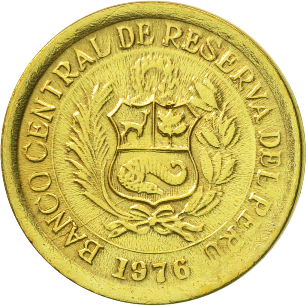 Monnaie, Pérou, 1/2 Sol, 1976, Lima, TTB+, Laiton, KM:265